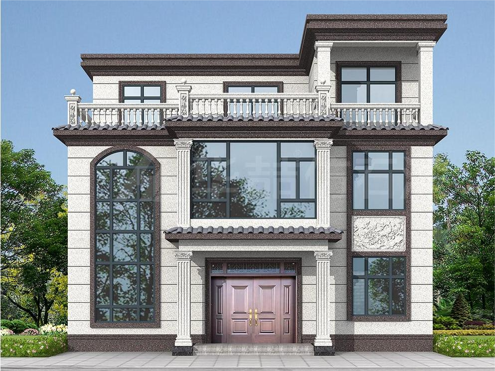 【suncitygroup太阳成集团】新中式别墅水包砂效果图